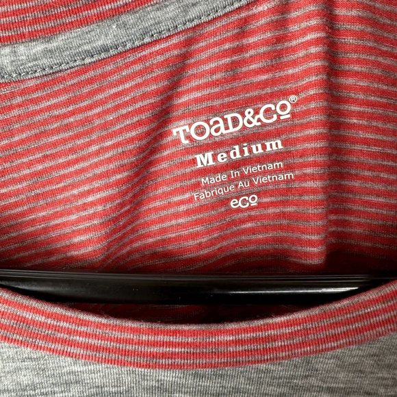 Toad & Co Marron and Gray Top Size Medium - Picture 5 of 5